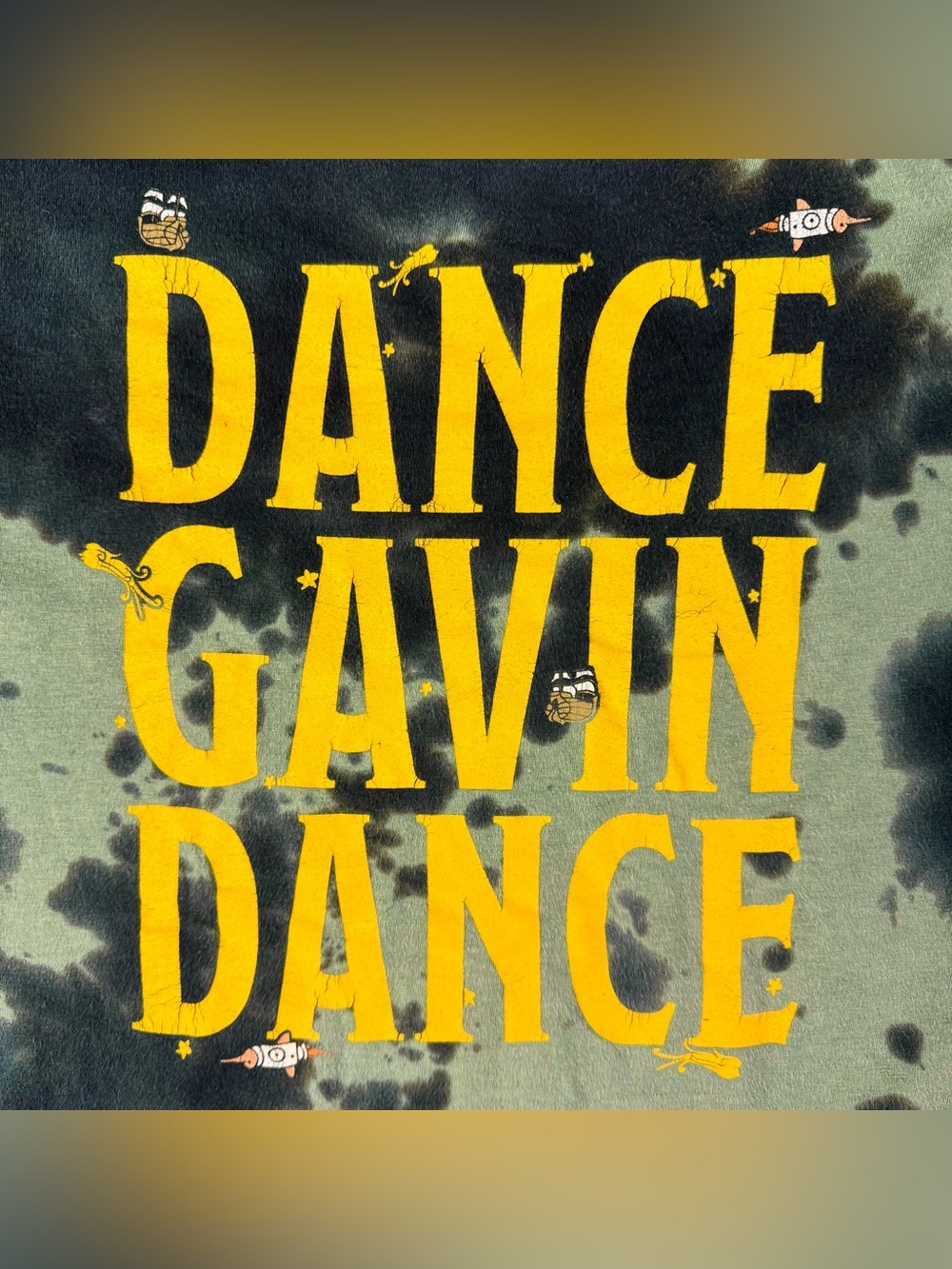 Dance Gavin Dance T-Shirt Large Green Black Mothership Post Hardcore Emo Band